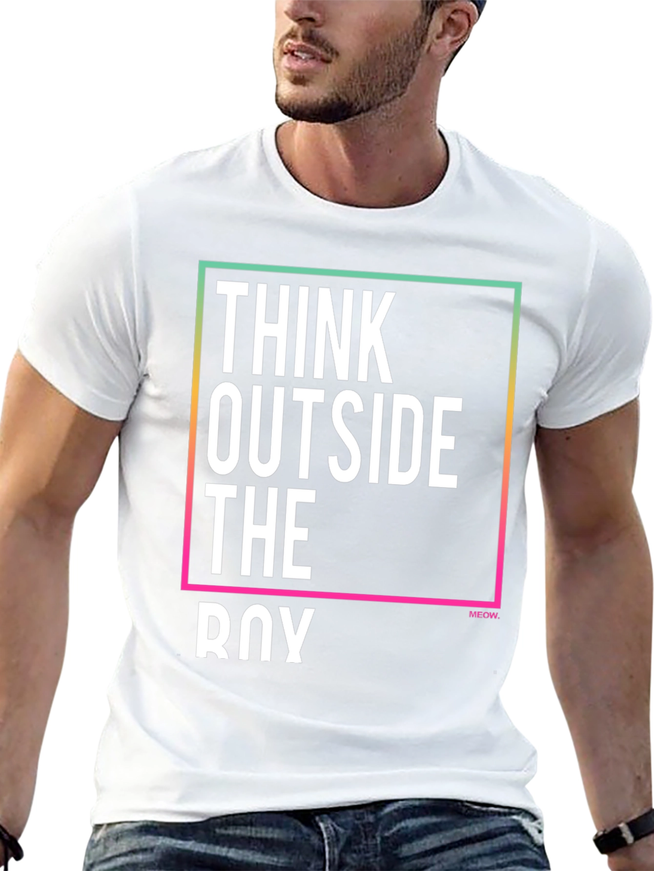 Think Outside The Box Mens Graphic Tee