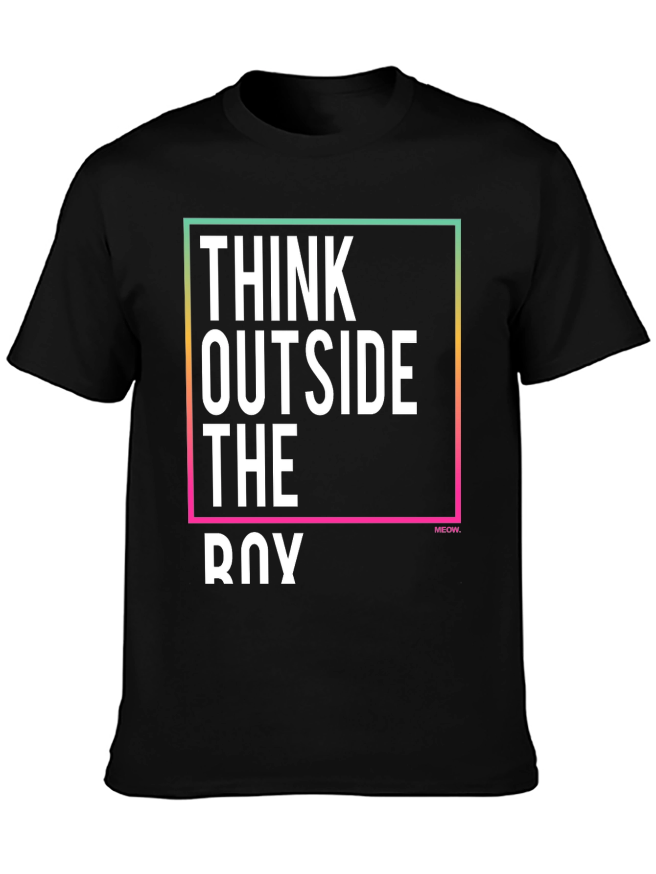 Think Outside The Box Mens Graphic Tee
