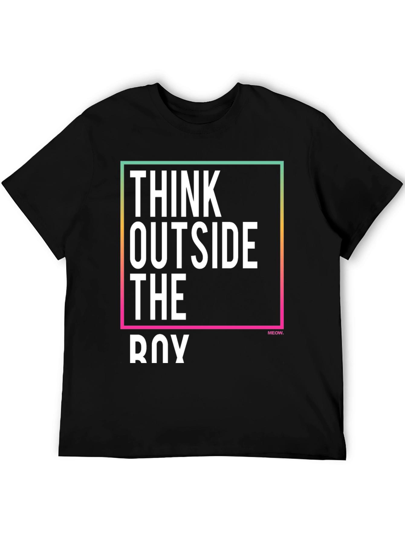 Think Outside The Box Mens Graphic Tee