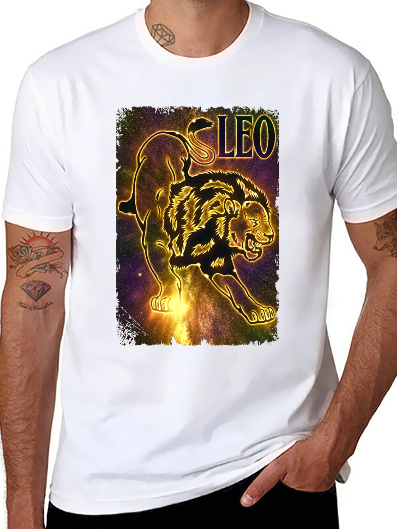 Leo Zodiac Lion Graphic Tee