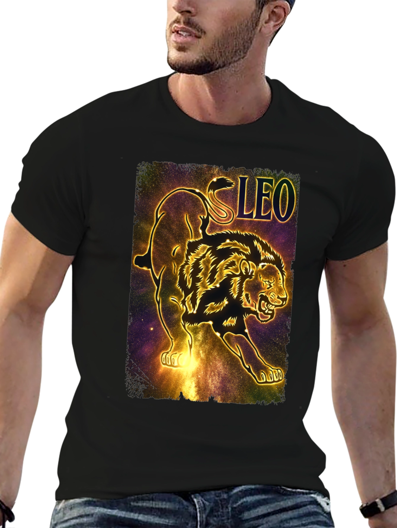 Leo Zodiac Lion Graphic Tee