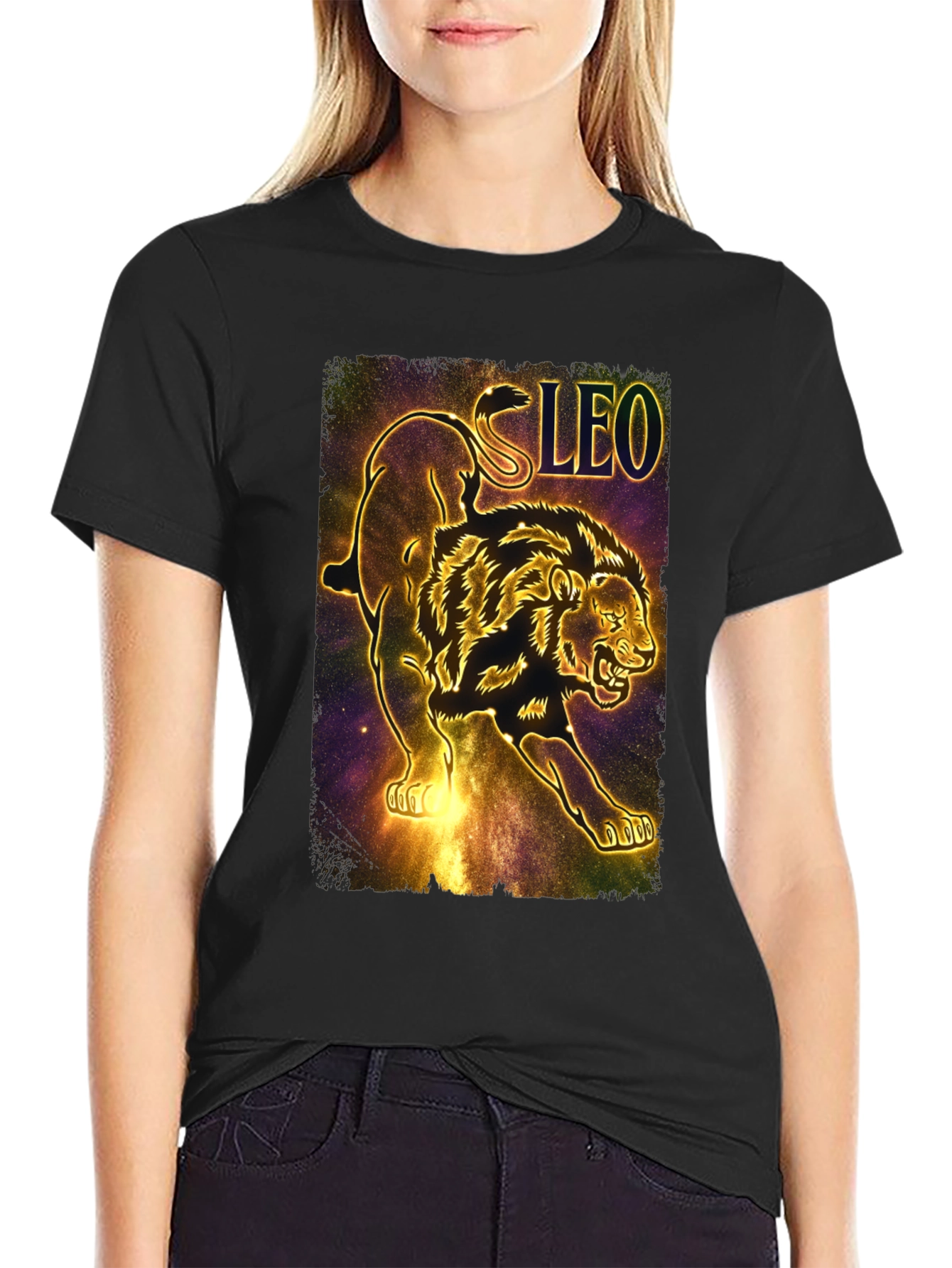 Leo Zodiac Lion Graphic Tee