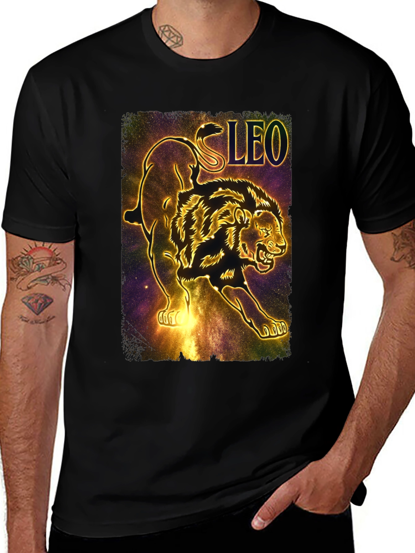 Leo Zodiac Lion Graphic Tee