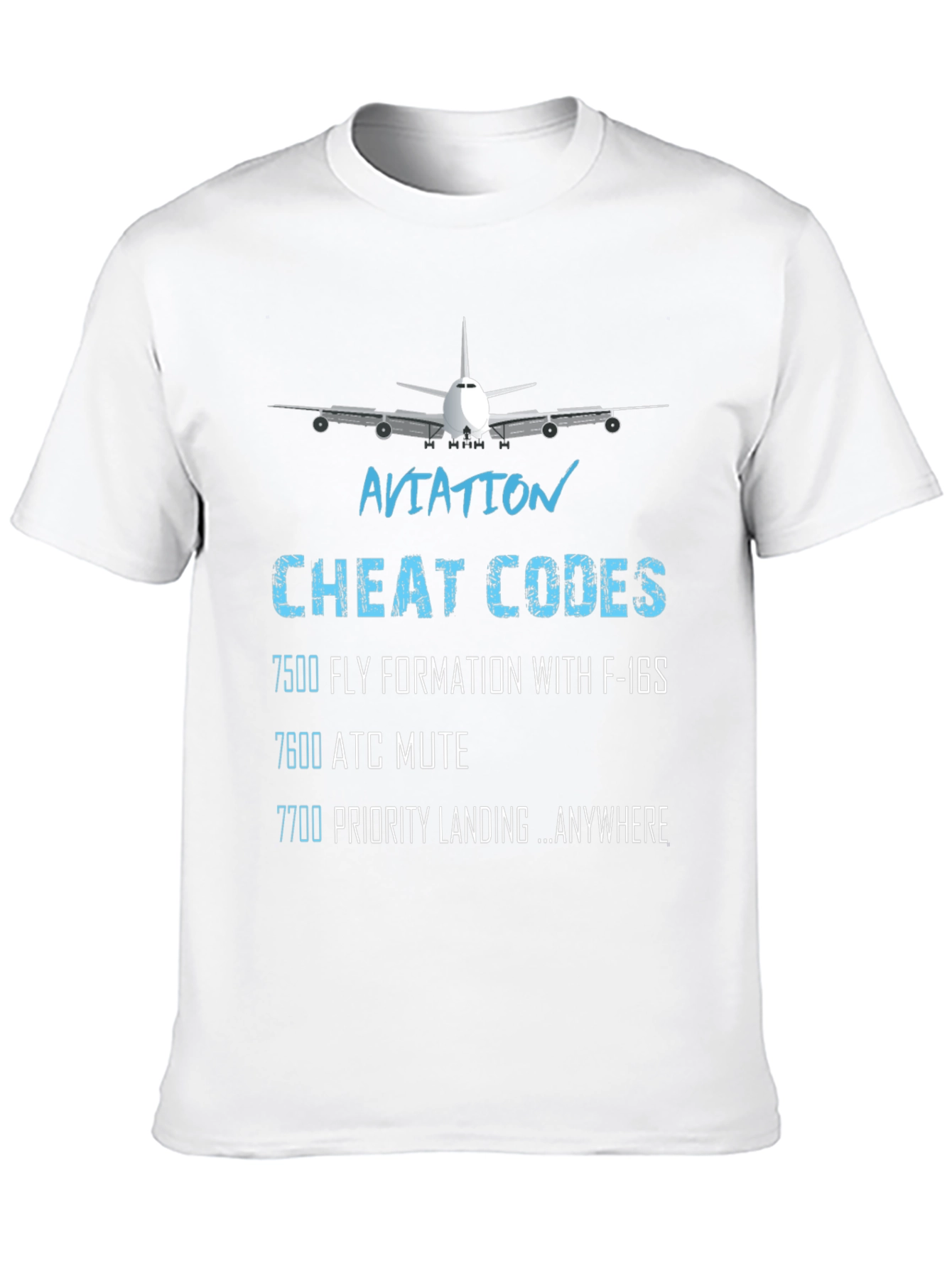 Aviation Cheat Codes Graphic T-Shirt