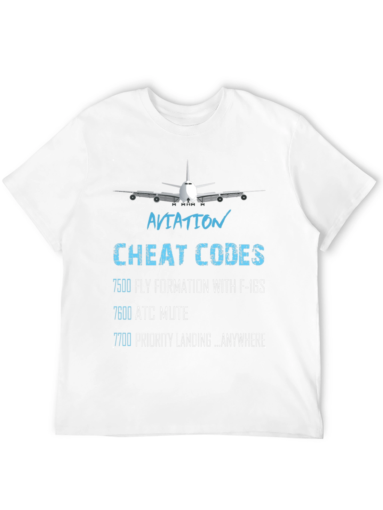 Aviation Cheat Codes Graphic T-Shirt