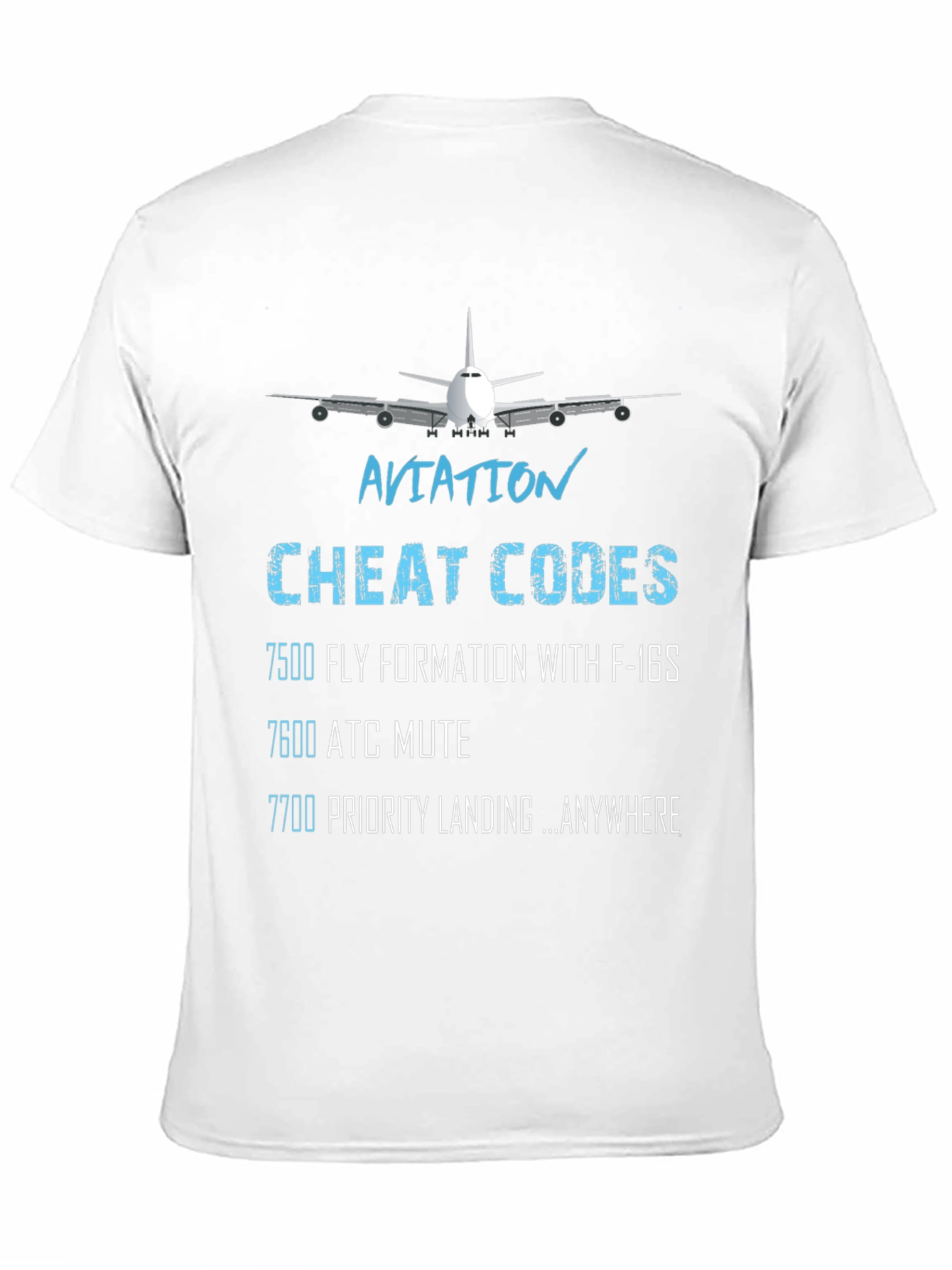 Aviation Cheat Codes Graphic T-Shirt