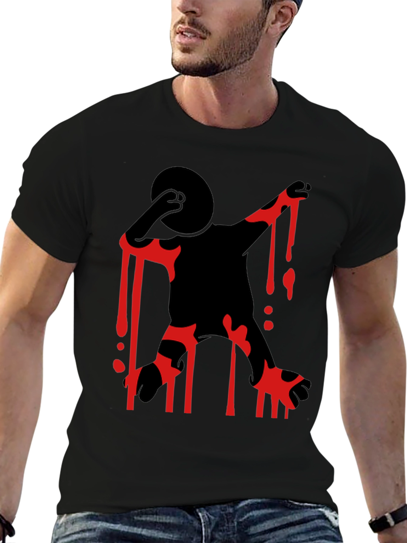 Bloody Stick Figure T-Shirt - Halloween Tee