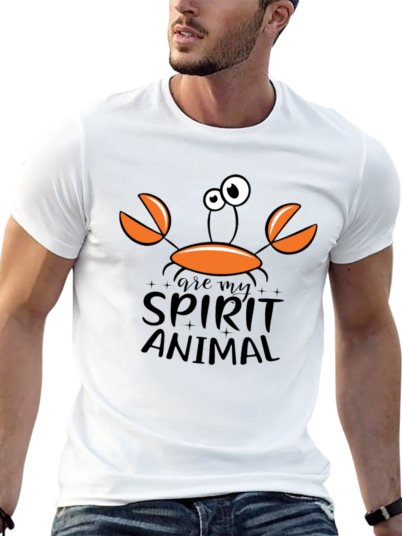 Crab Spirit Animal Graphic T-Shirt