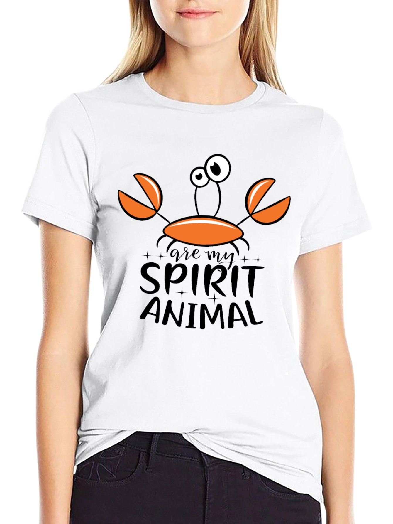 Crab Spirit Animal Graphic T-Shirt