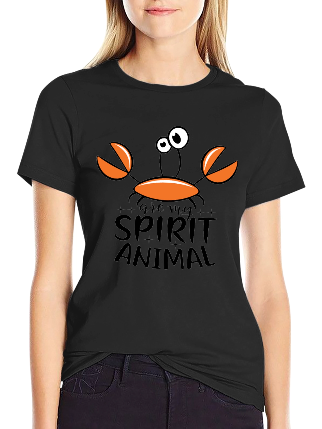 Crab Spirit Animal Graphic T-Shirt