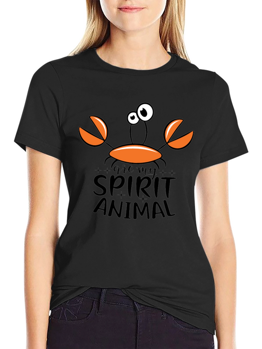Crab Spirit Animal Graphic T-Shirt