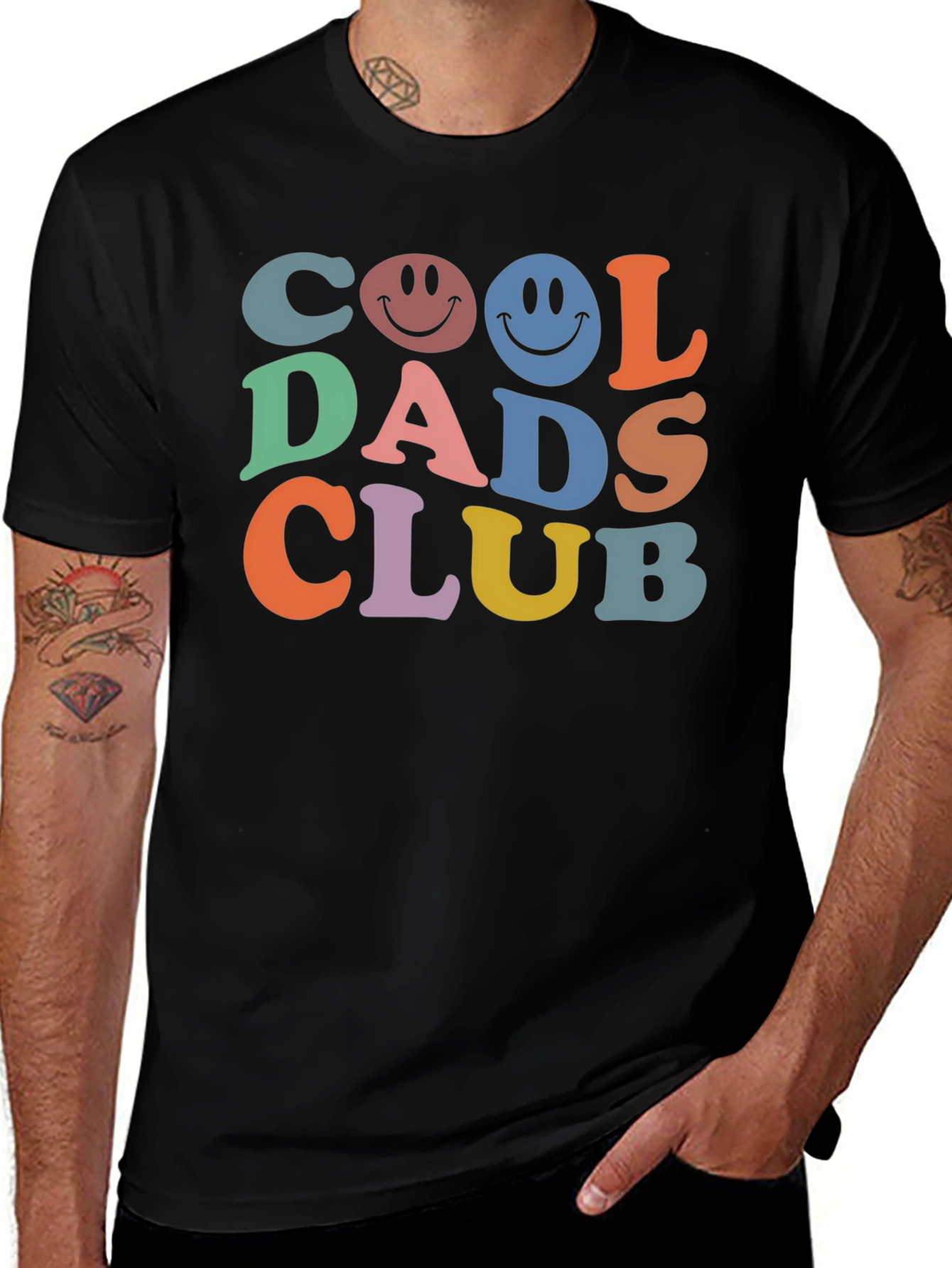 Cool Dads Club Graphic Tee - Trendy Retro Style