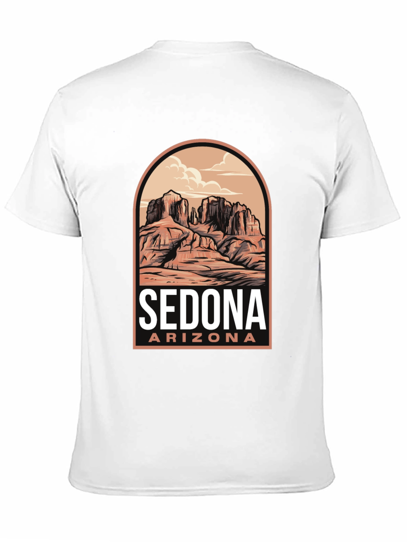 Sedona Arizona Graphic T-Shirt - Desert Scene