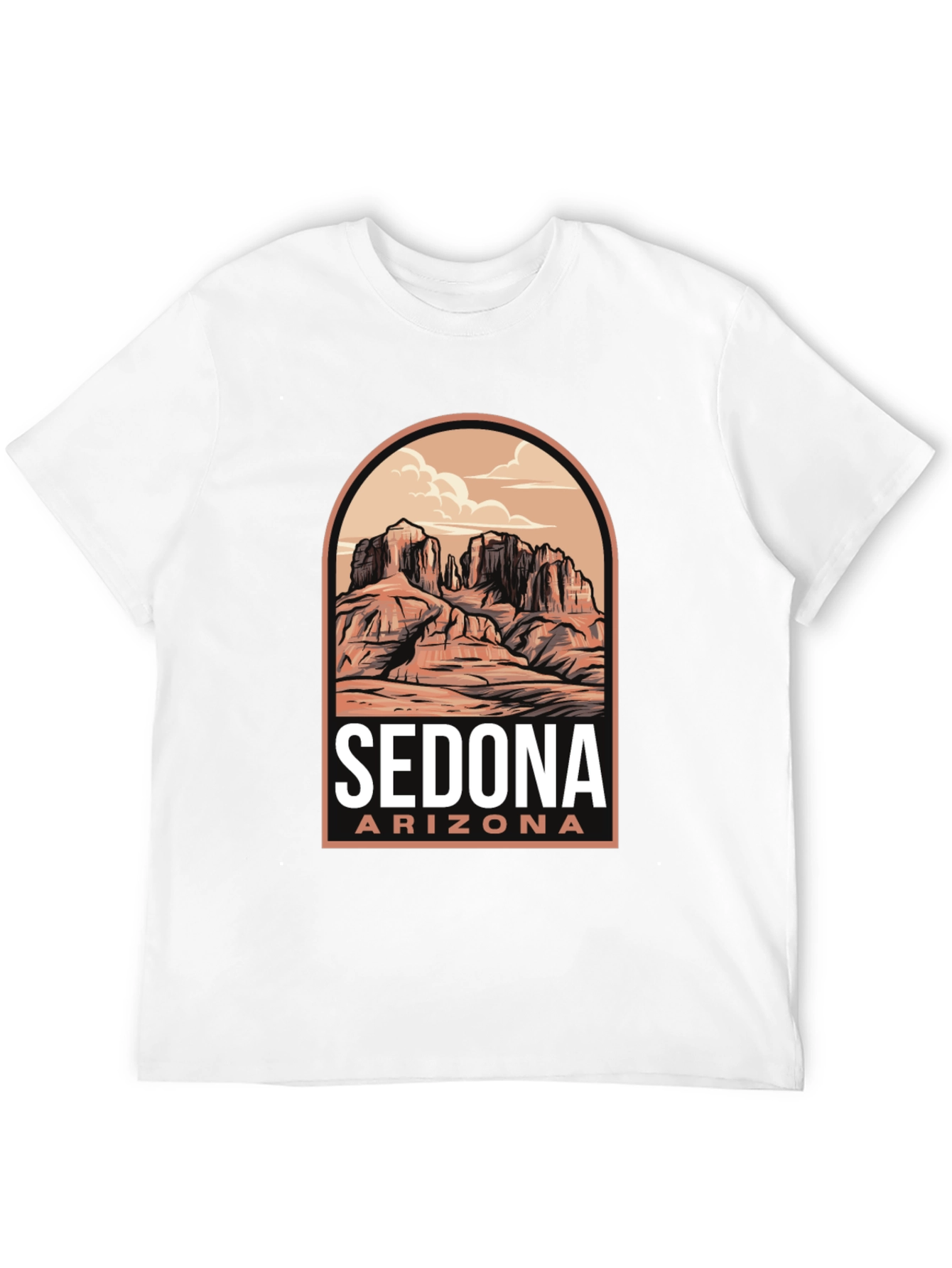 Sedona Arizona Graphic T-Shirt - Desert Scene