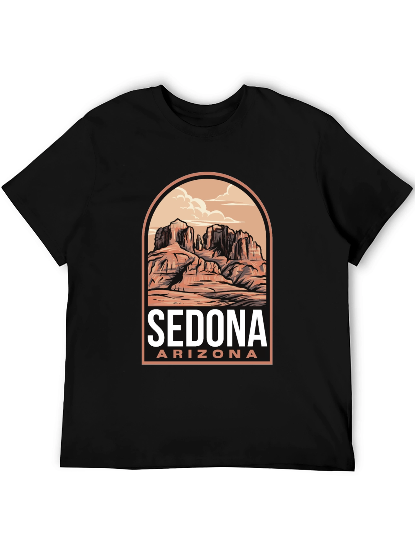 Sedona Arizona Graphic T-Shirt - Desert Scene