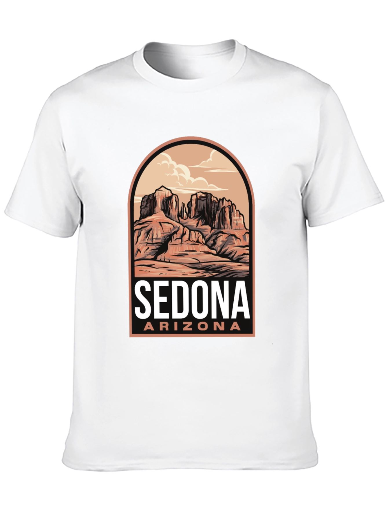 Sedona Arizona Graphic T-Shirt - Desert Scene