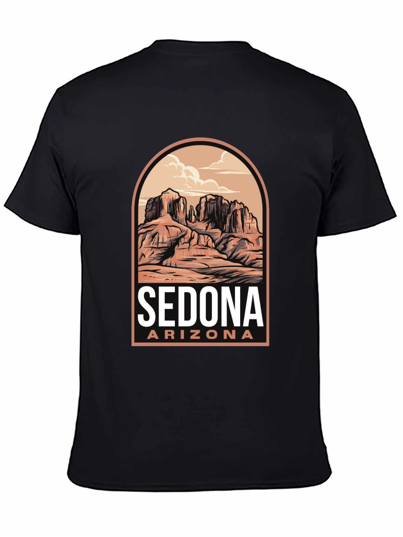 Sedona Arizona Graphic T-Shirt - Desert Scene