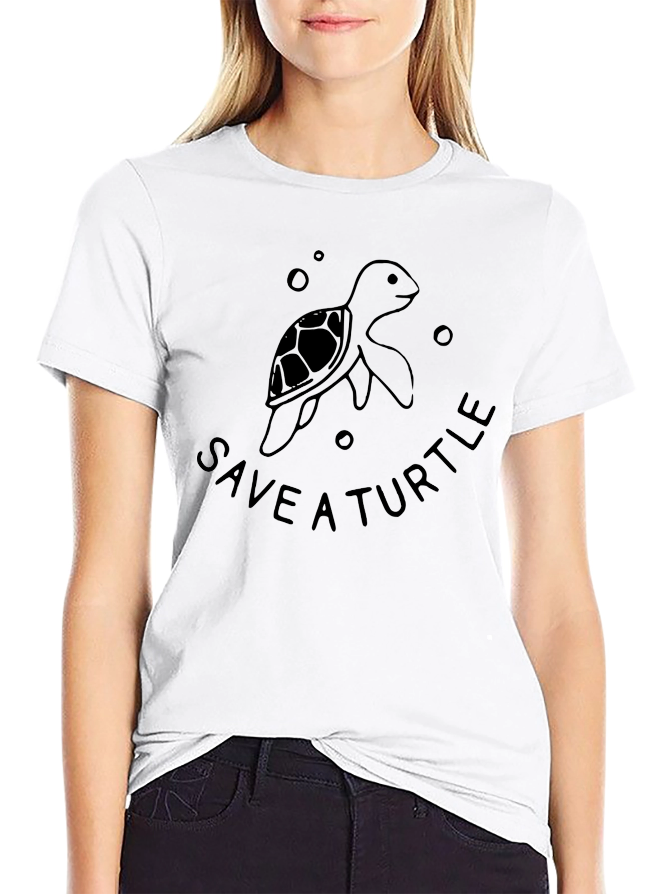 Save a Turtle Graphic Tee - Black