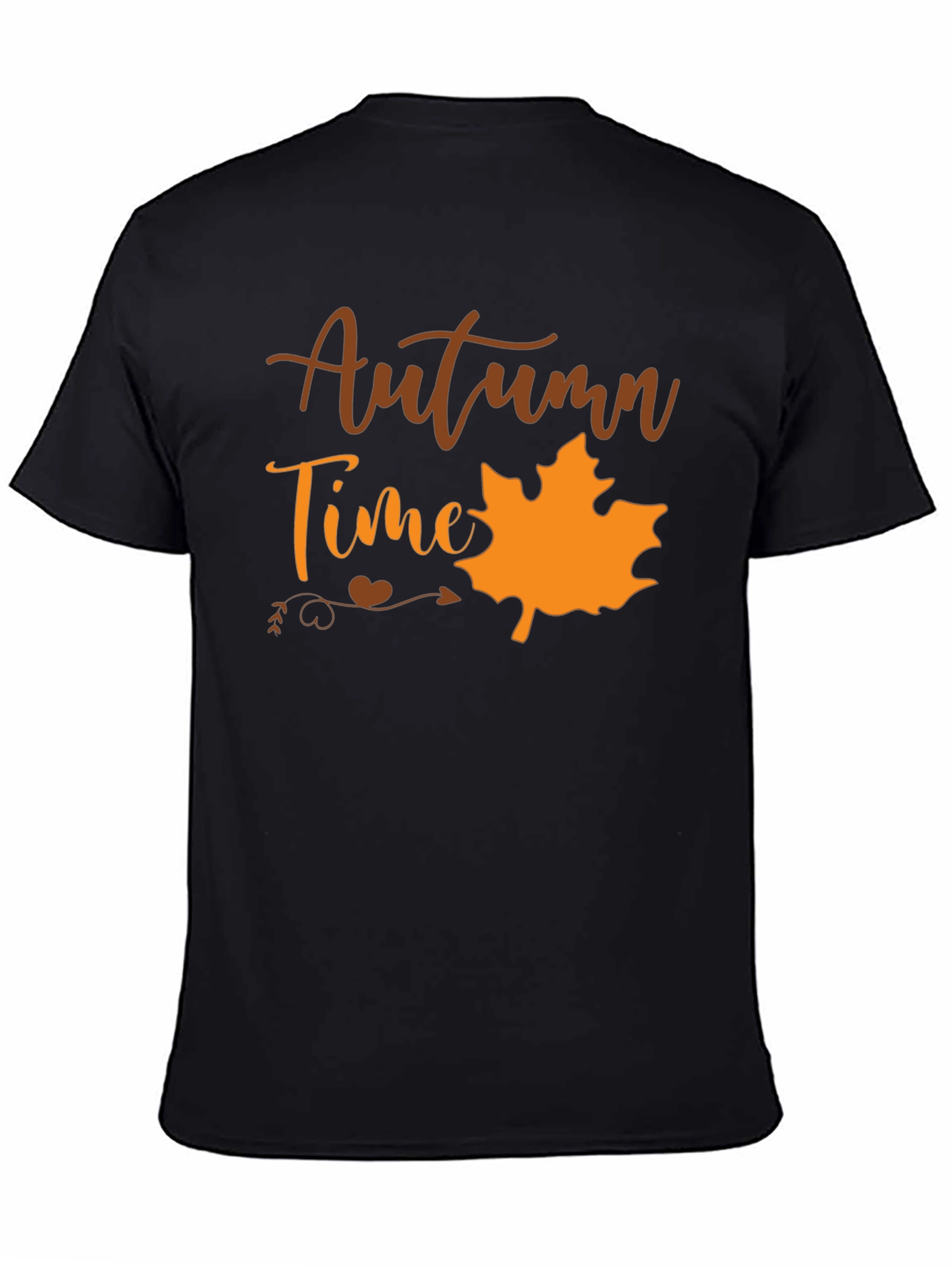 Autumn Time Black T-Shirt