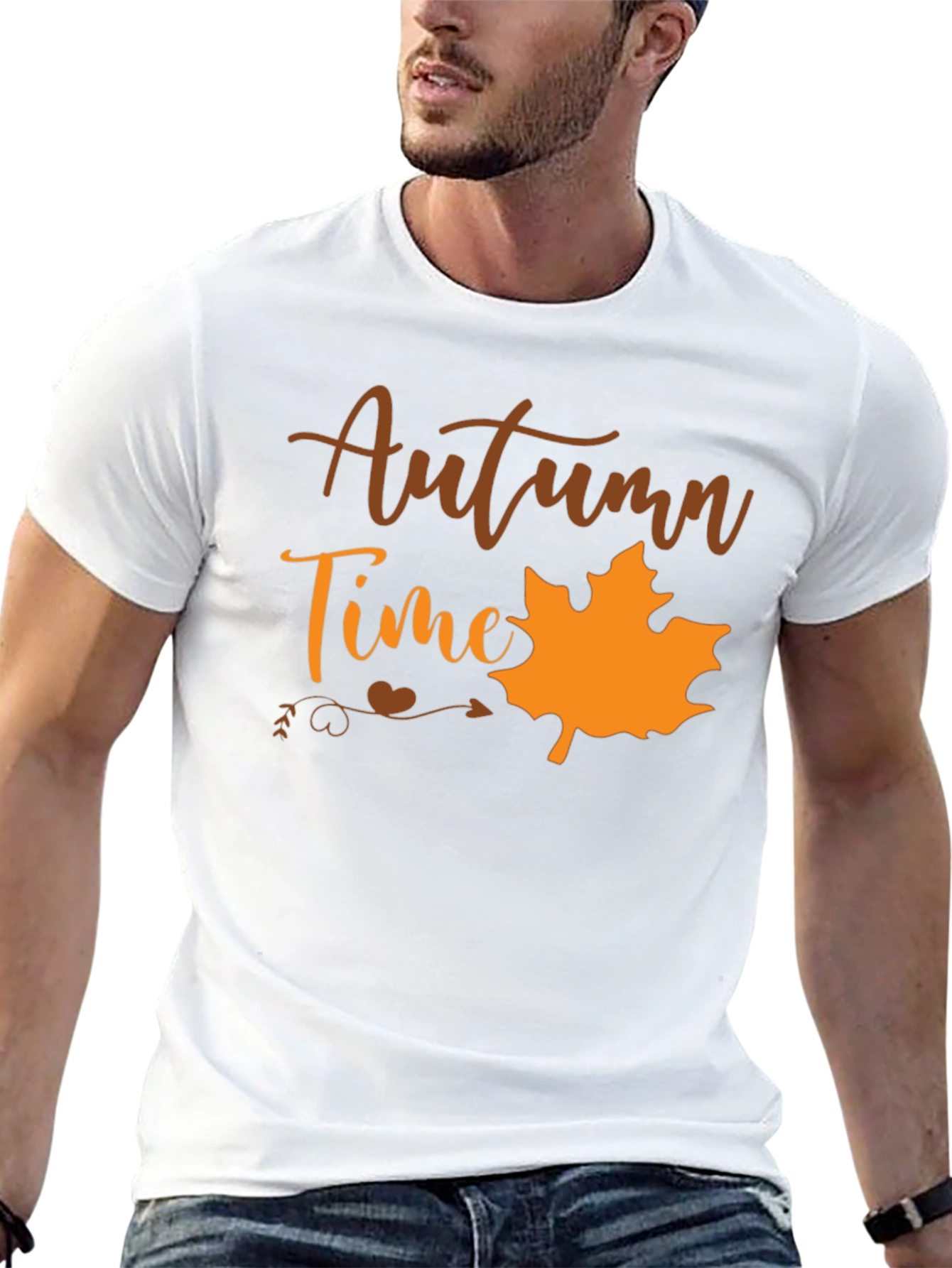 Autumn Time Black T-Shirt