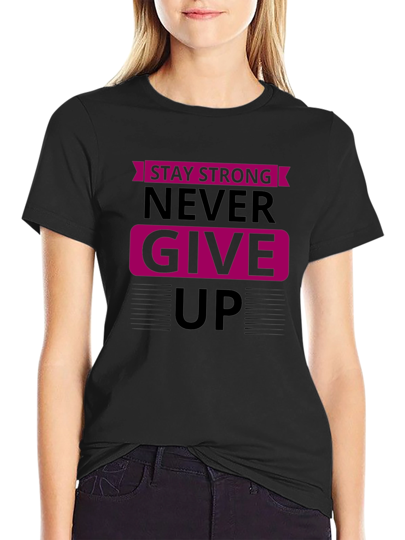Stay Strong Graphic Tee - Motivational Shirt