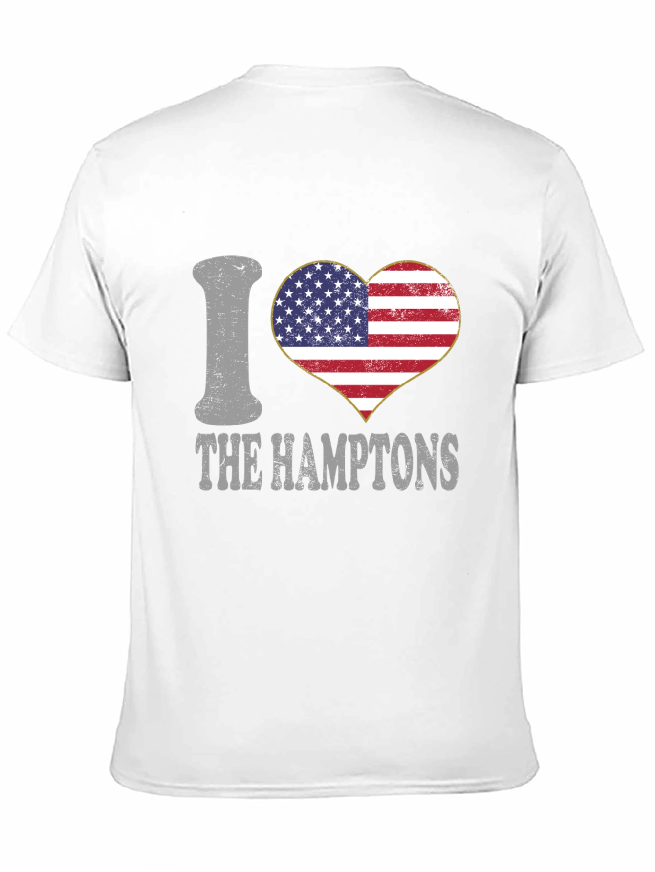 I Heart The Hamptons USA Flag T-Shirt