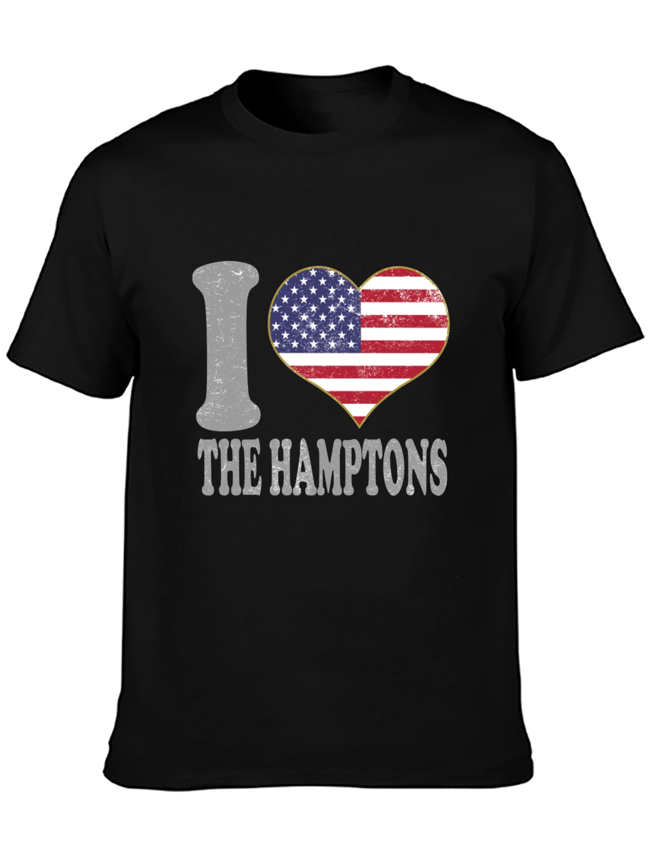 I Heart The Hamptons USA Flag T-Shirt