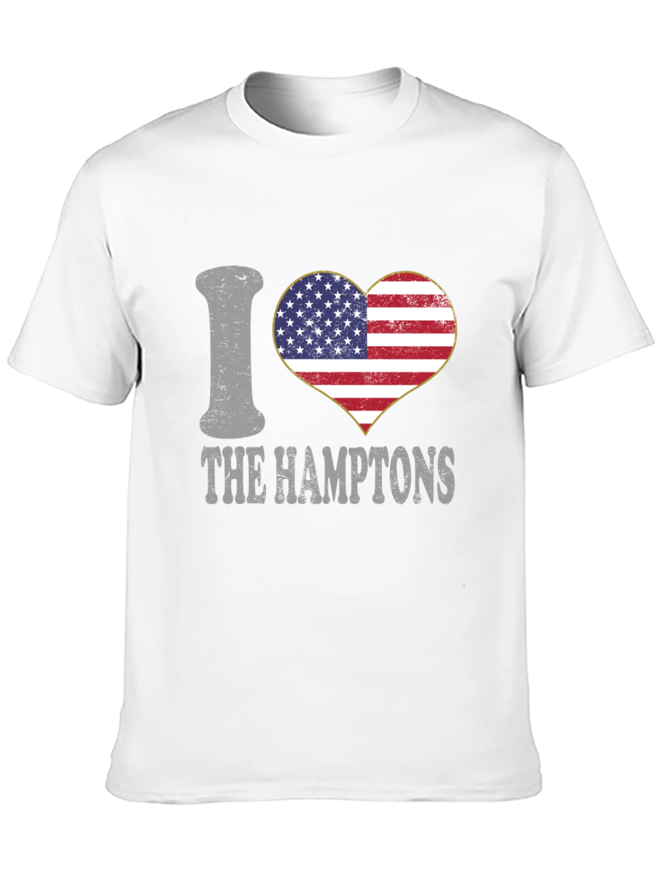 I Heart The Hamptons USA Flag T-Shirt