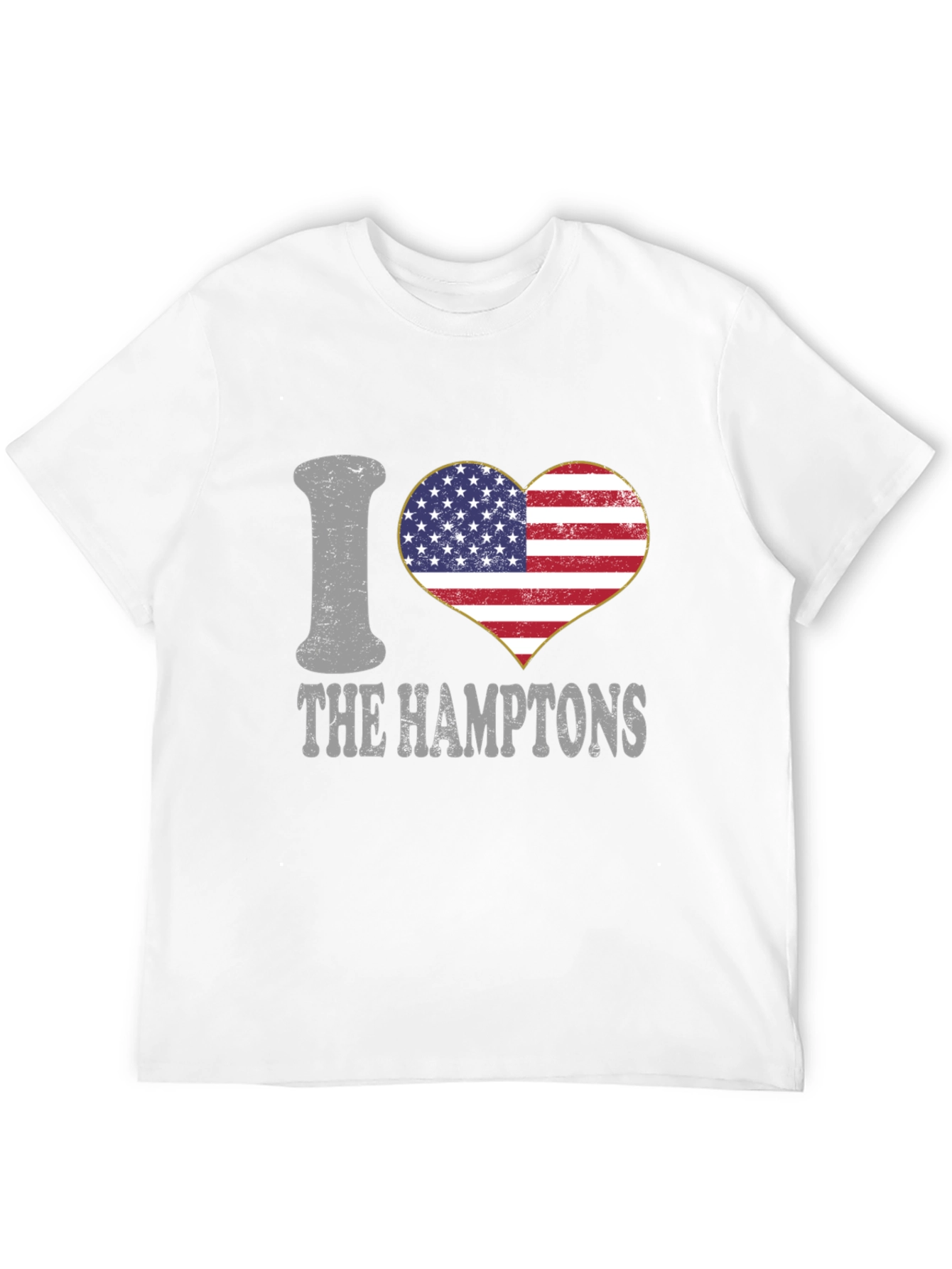 I Heart The Hamptons USA Flag T-Shirt