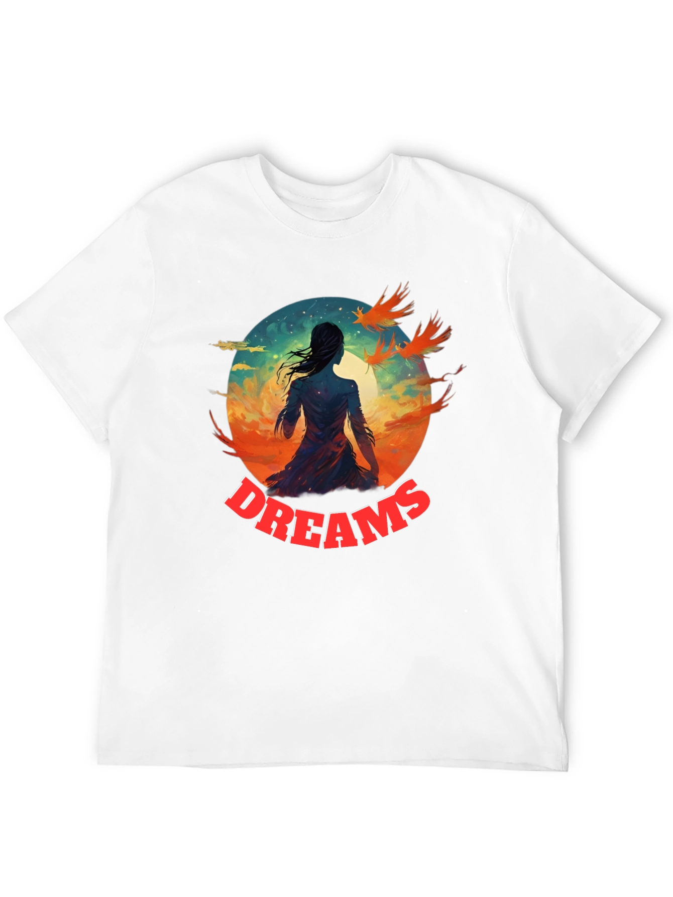 Dreams Graphic T-Shirt | Artistic Black Tee