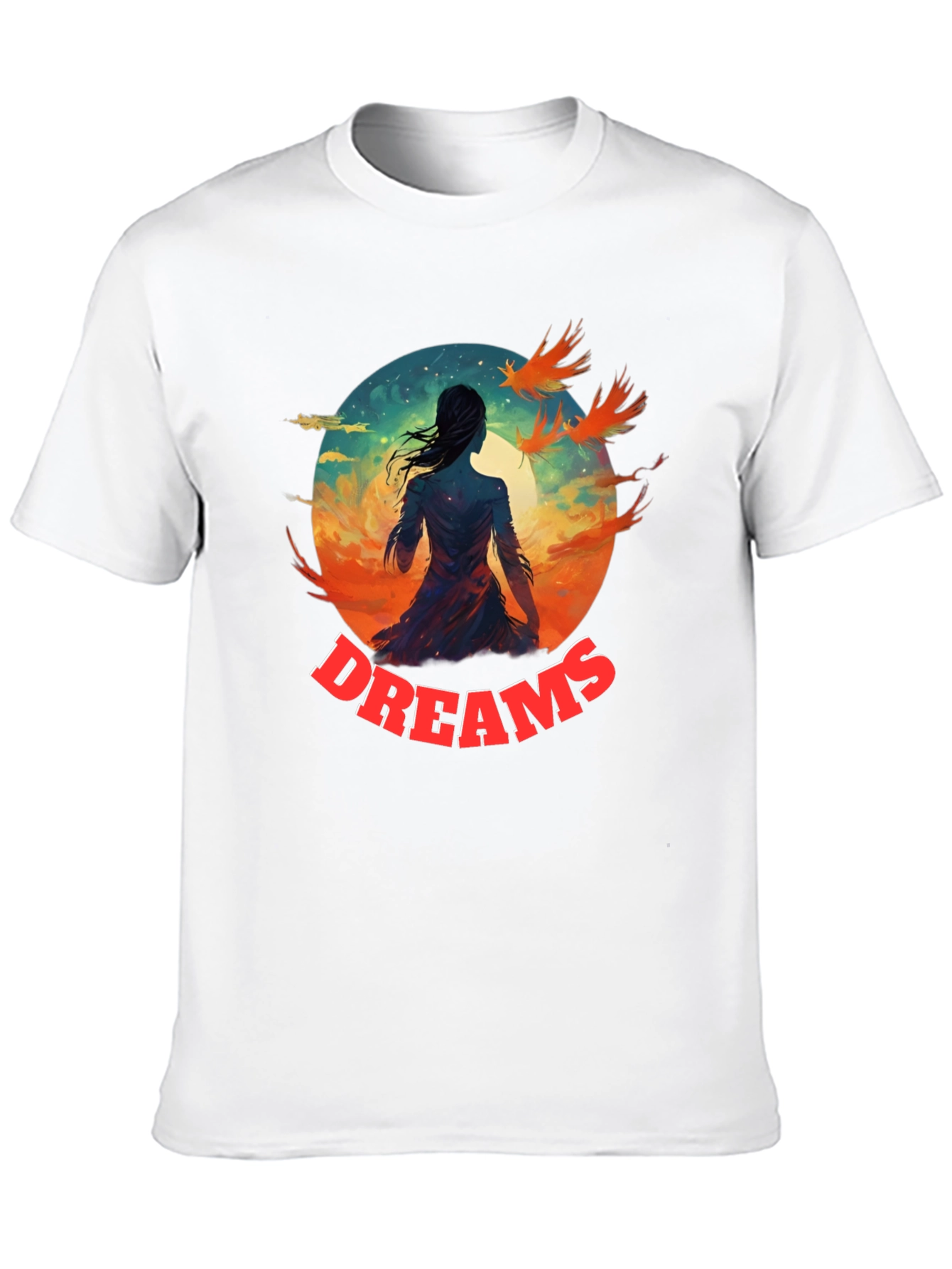 Dreams Graphic T-Shirt | Artistic Black Tee