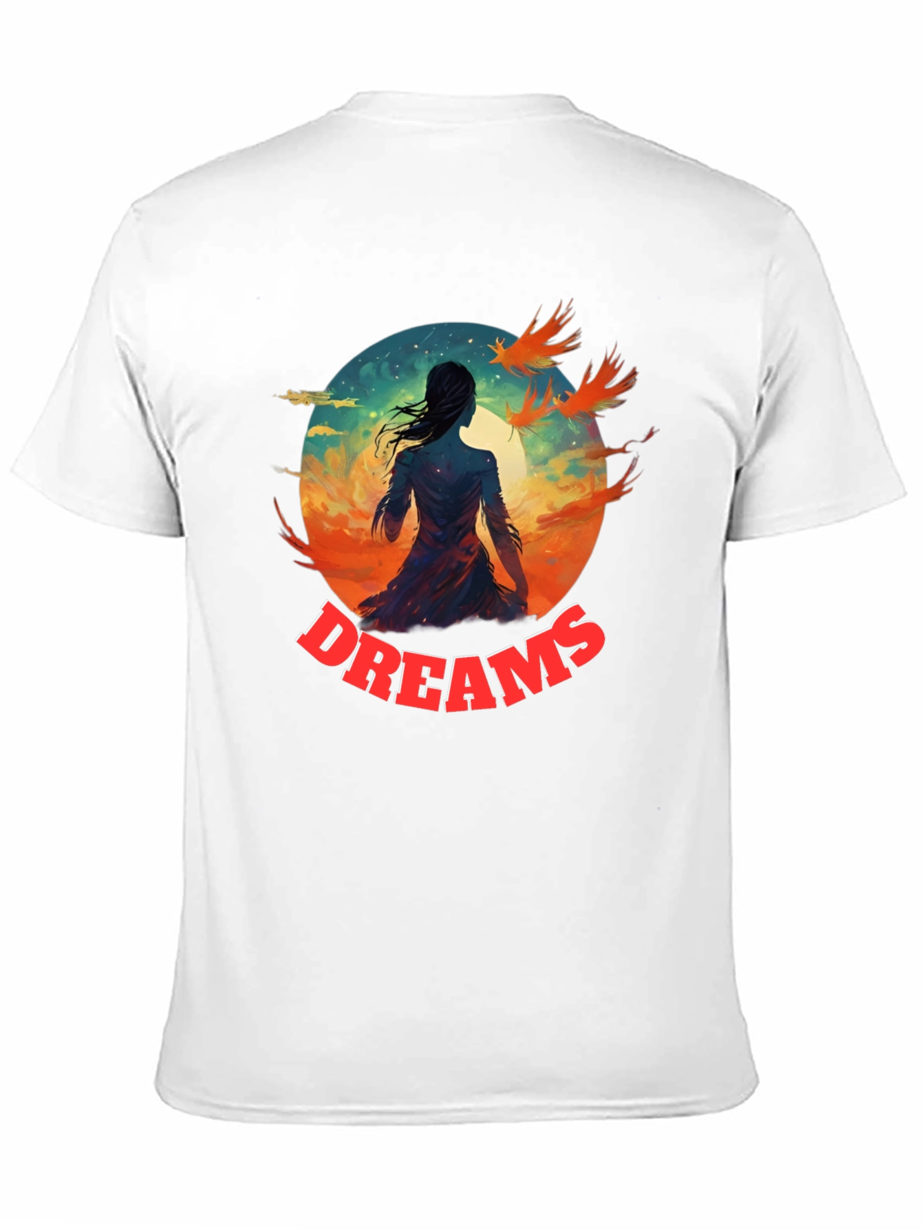 Dreams Graphic T-Shirt | Artistic Black Tee