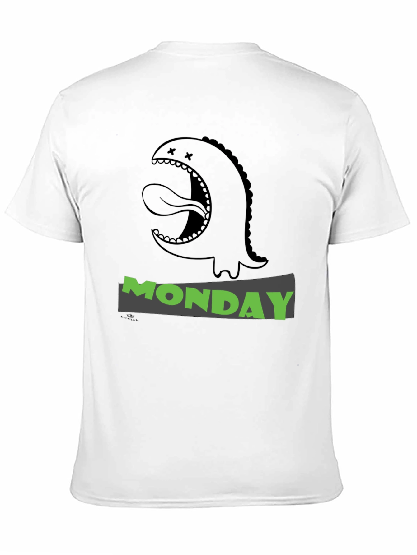 Monday Monster Graphic T-Shirt - Black
