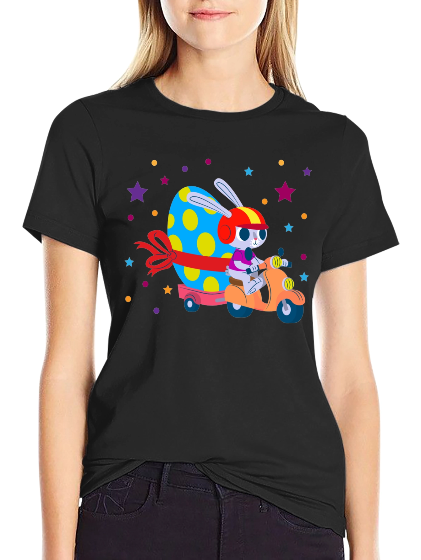 Easter Bunny Scooter T-Shirt
