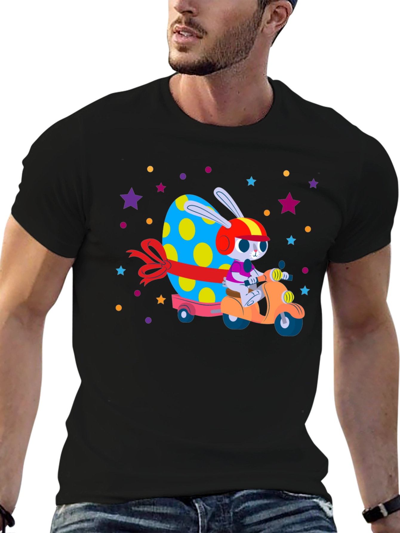 Easter Bunny Scooter T-Shirt