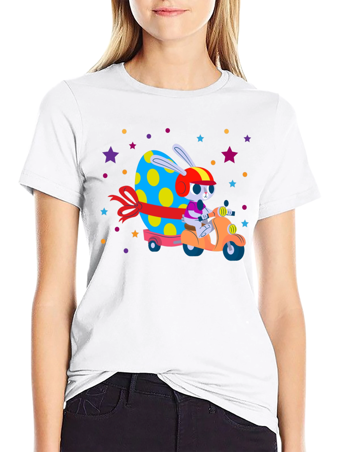 Easter Bunny Scooter T-Shirt