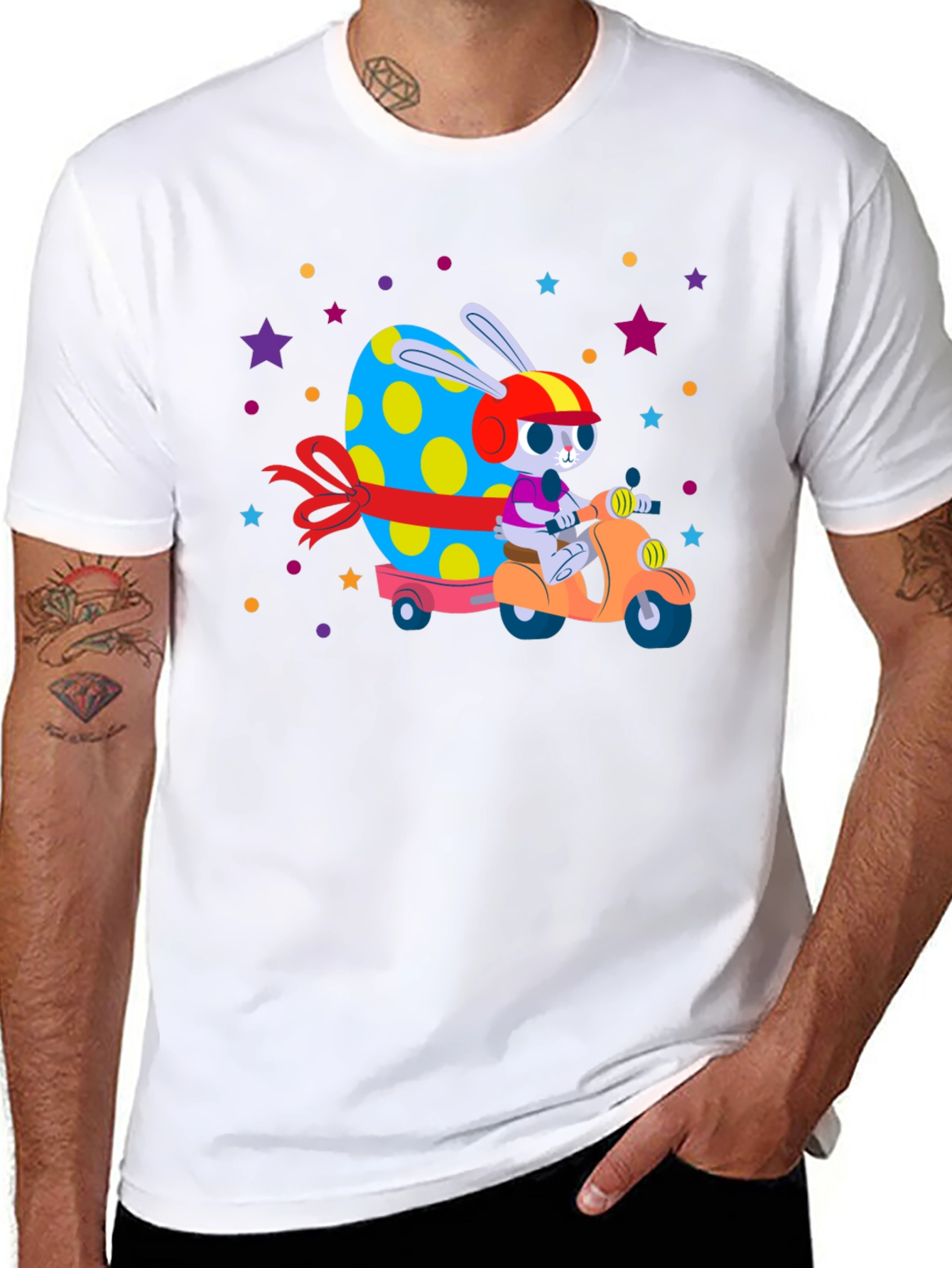 Easter Bunny Scooter T-Shirt