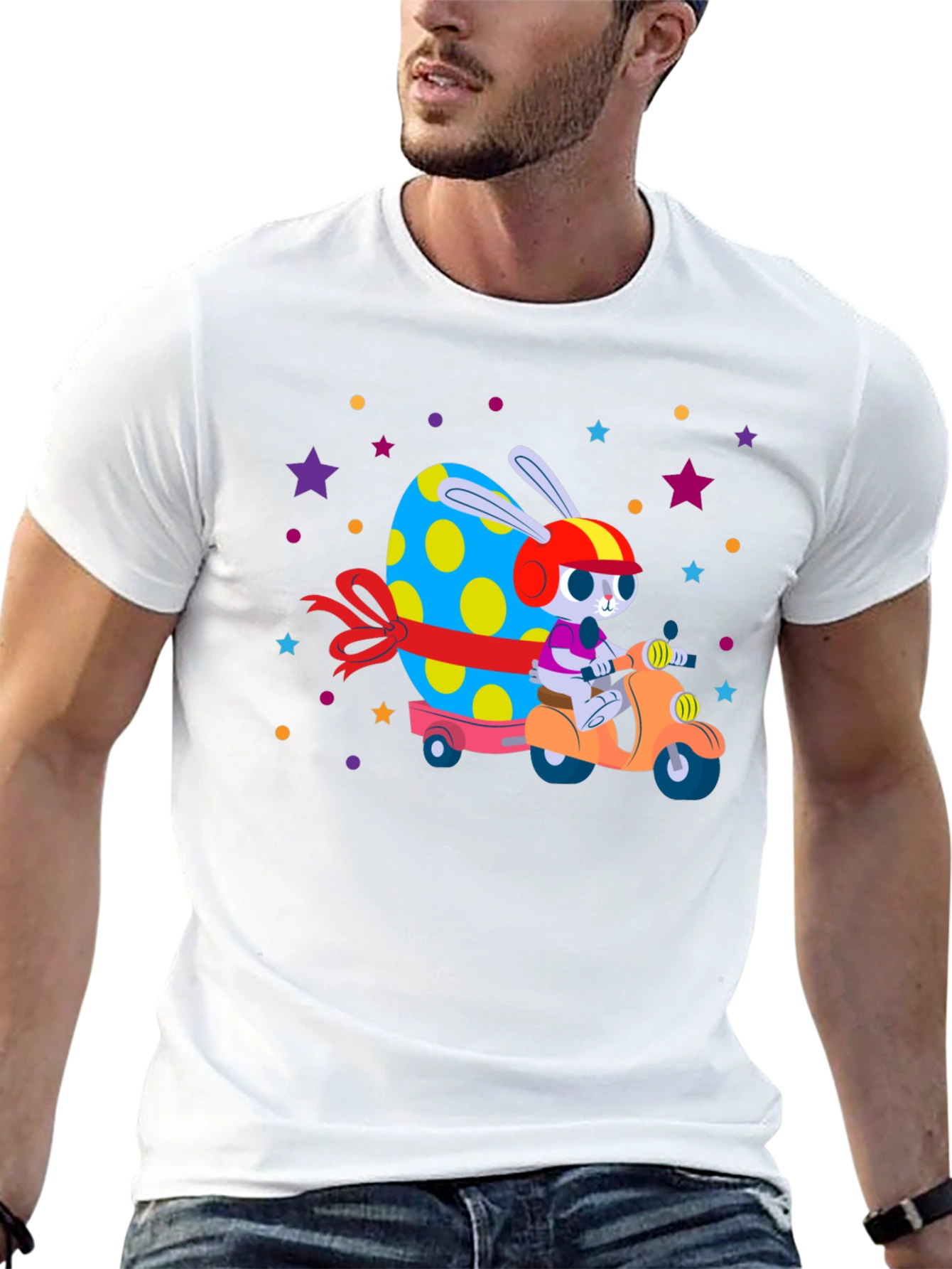 Easter Bunny Scooter T-Shirt