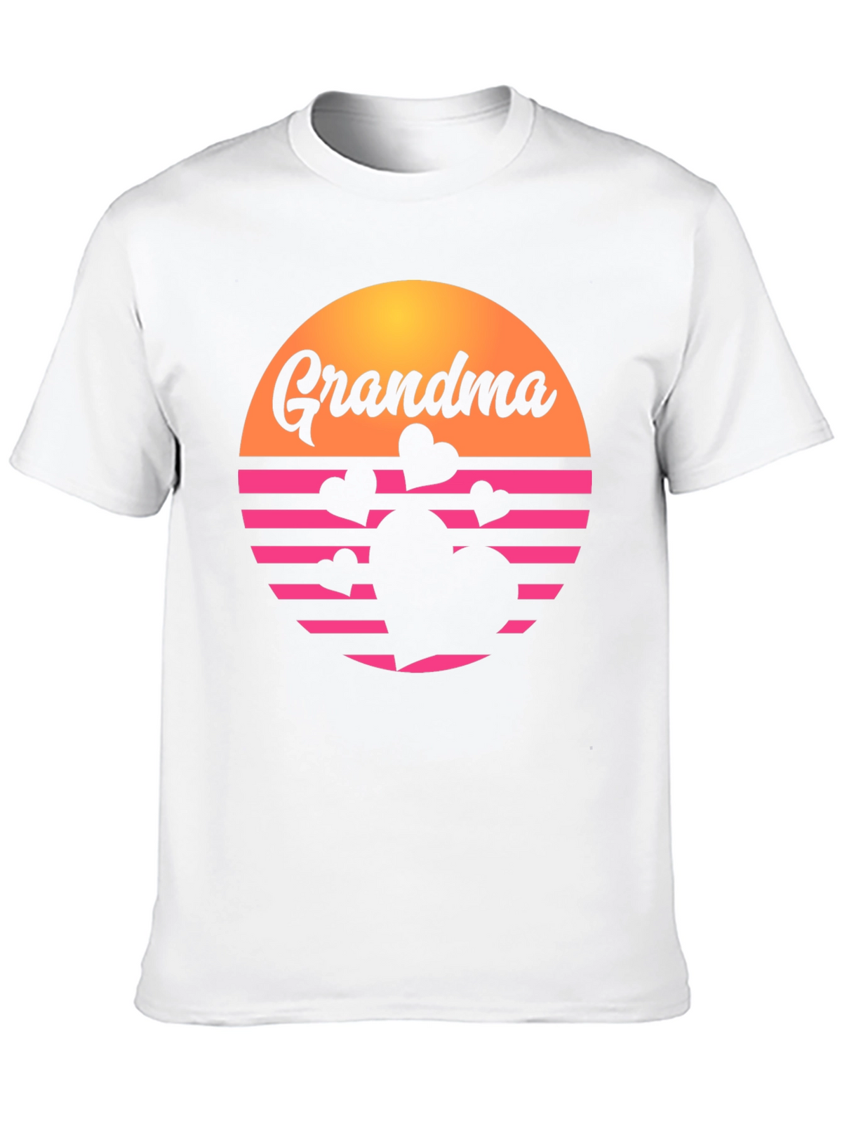 Retro Grandma Heart Graphic T-Shirt