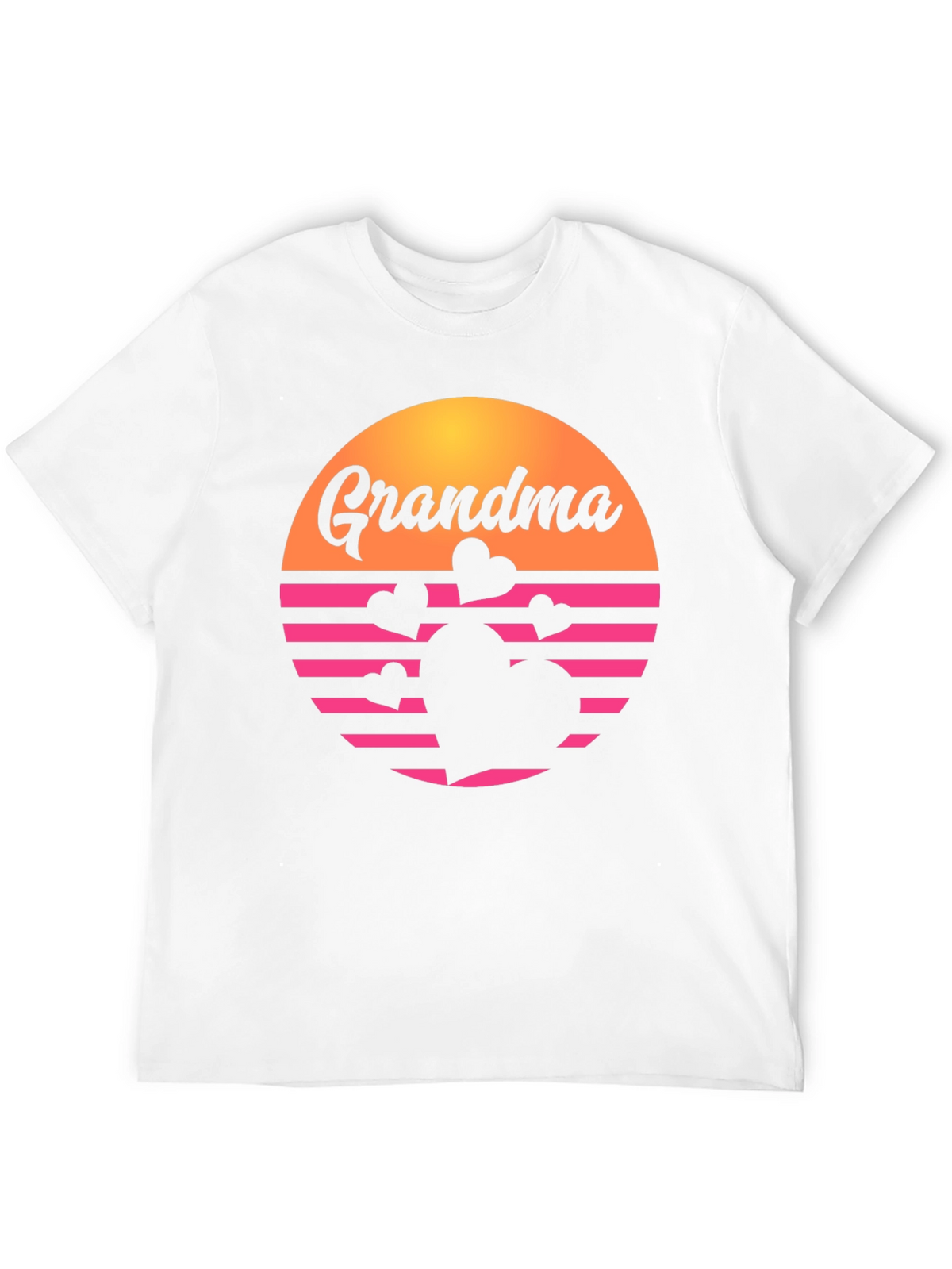 Retro Grandma Heart Graphic T-Shirt