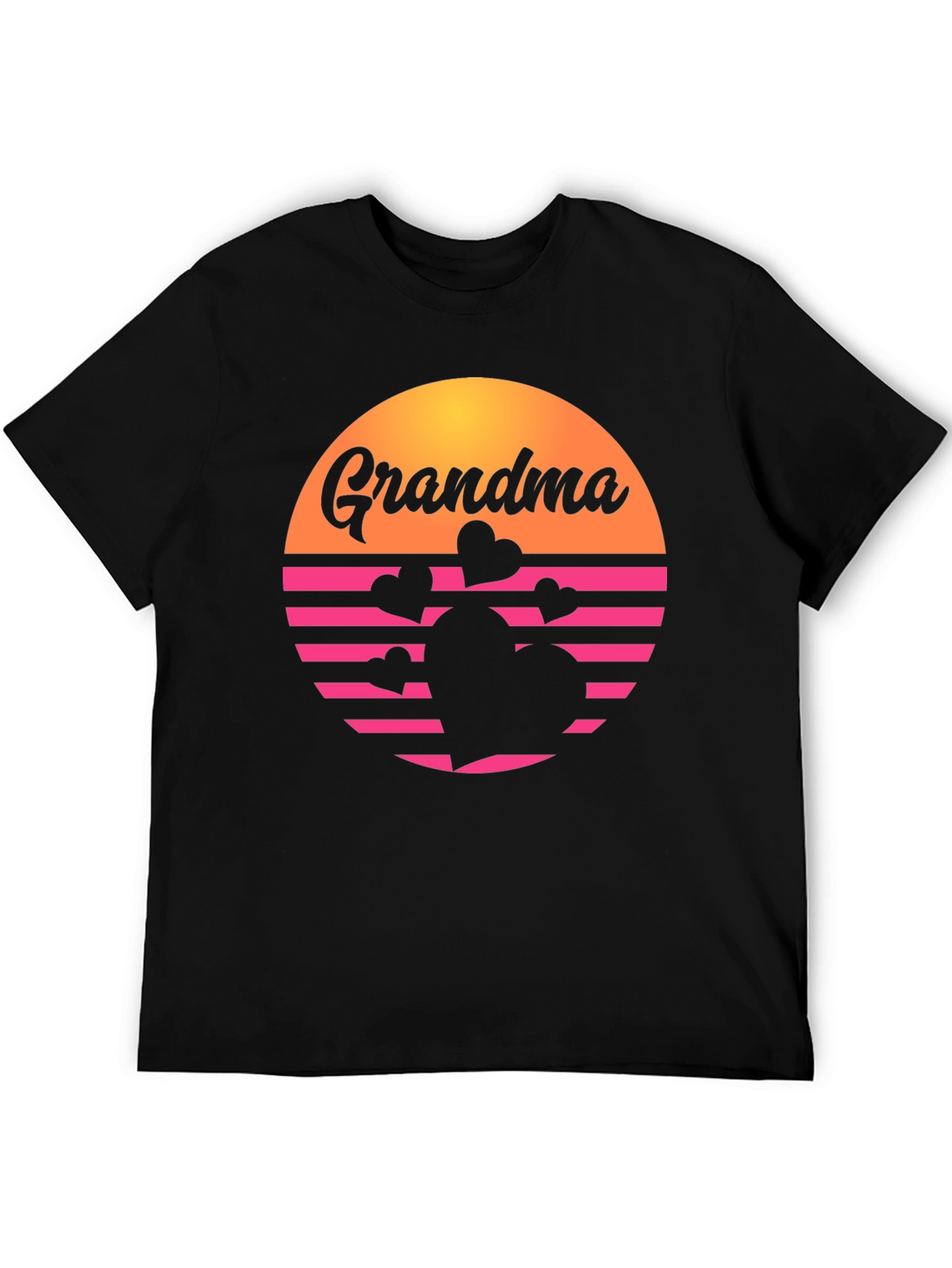 Retro Grandma Heart Graphic T-Shirt