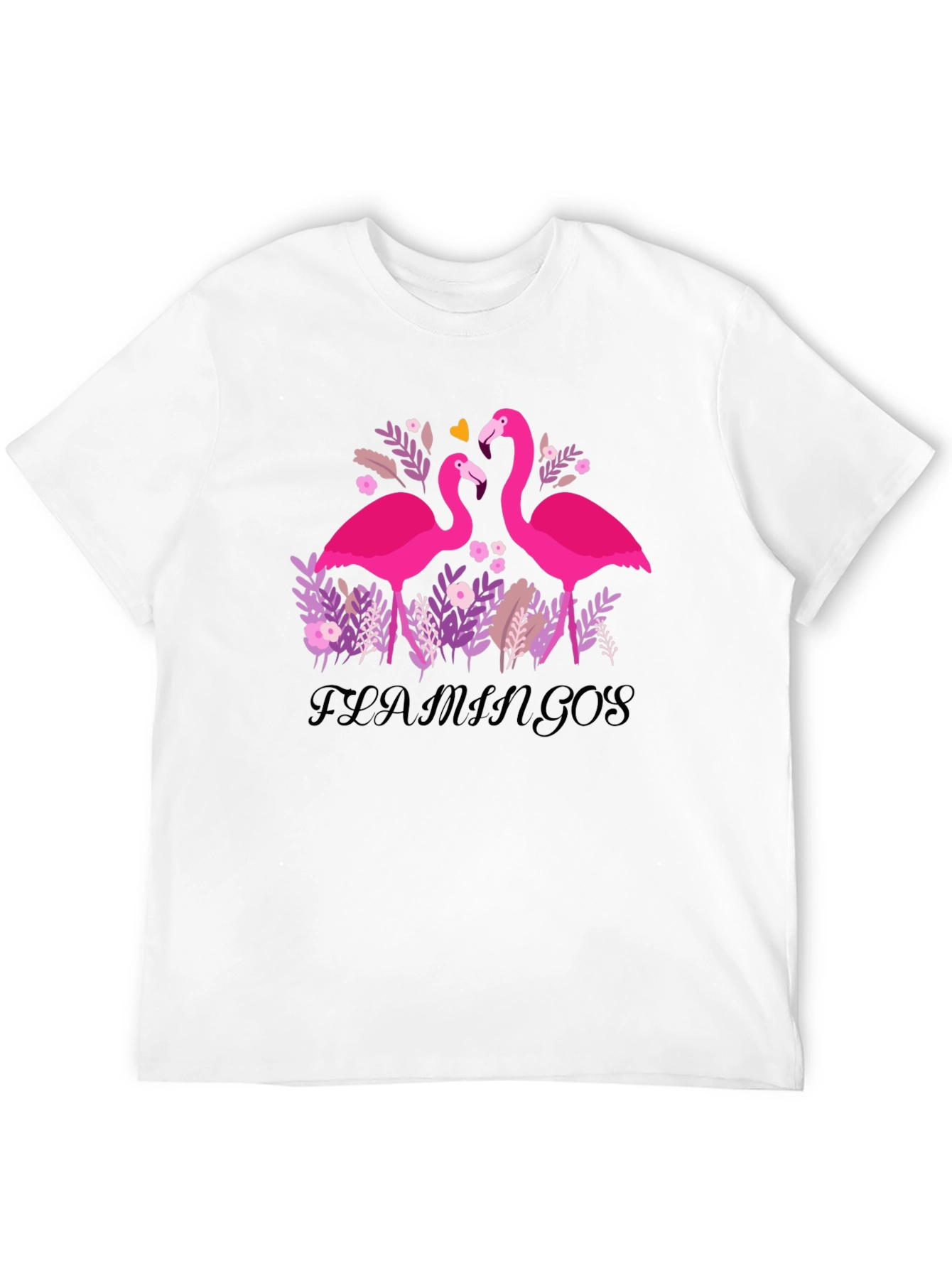 Flamingo Graphic Tee - Stylish Black T-Shirt