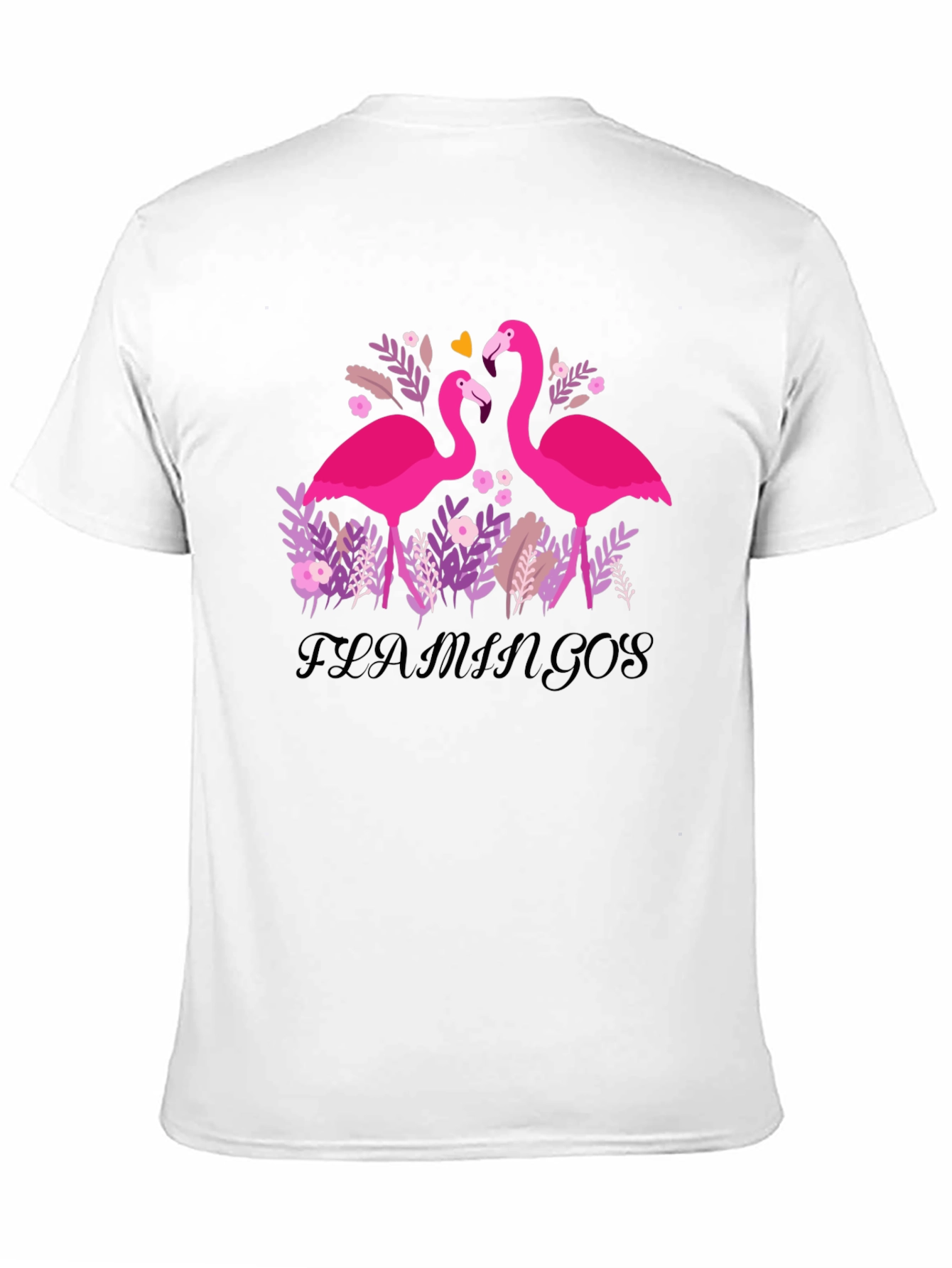 Flamingo Graphic Tee - Stylish Black T-Shirt