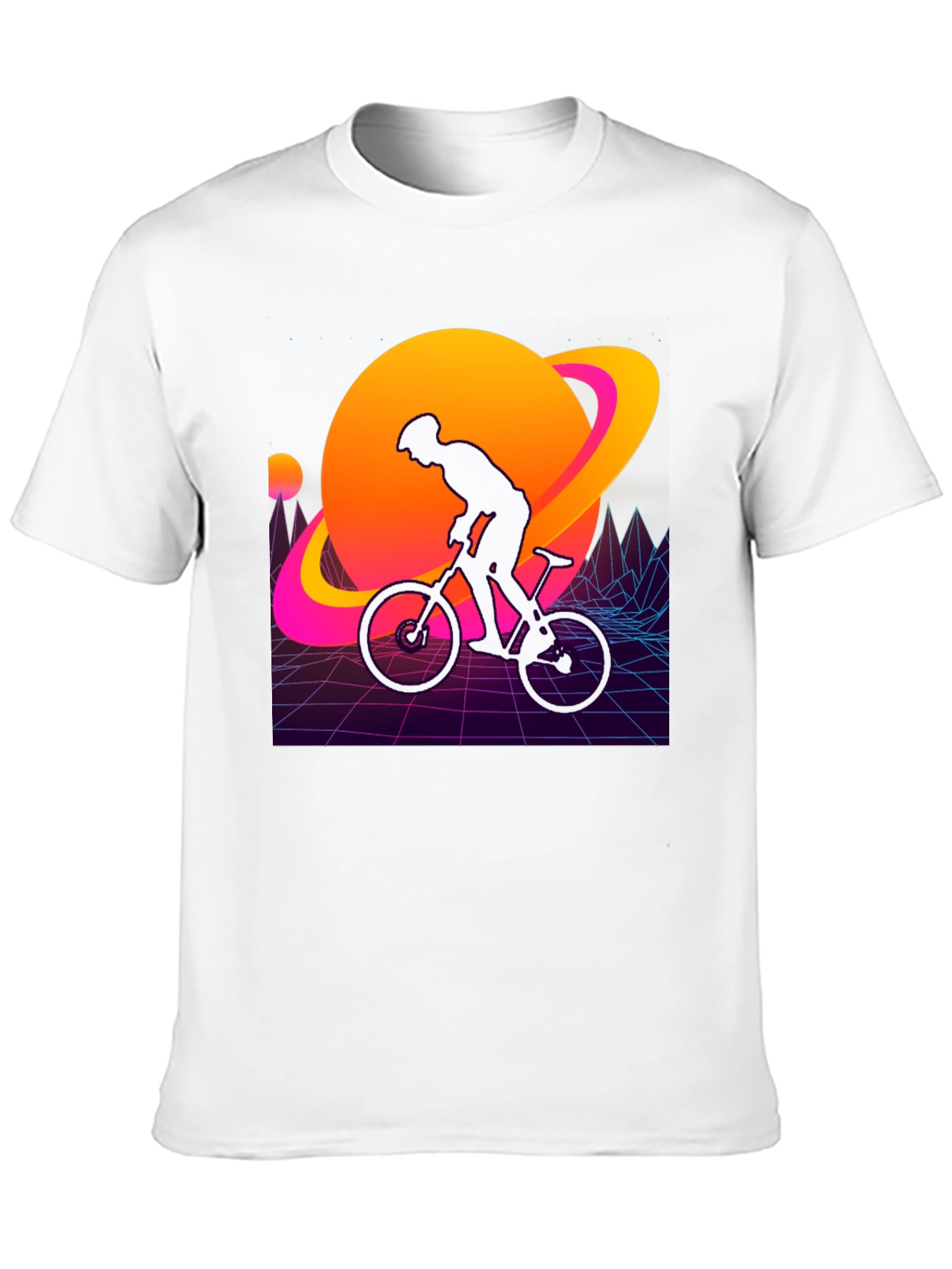 Retro Planet Biker Graphic Tee