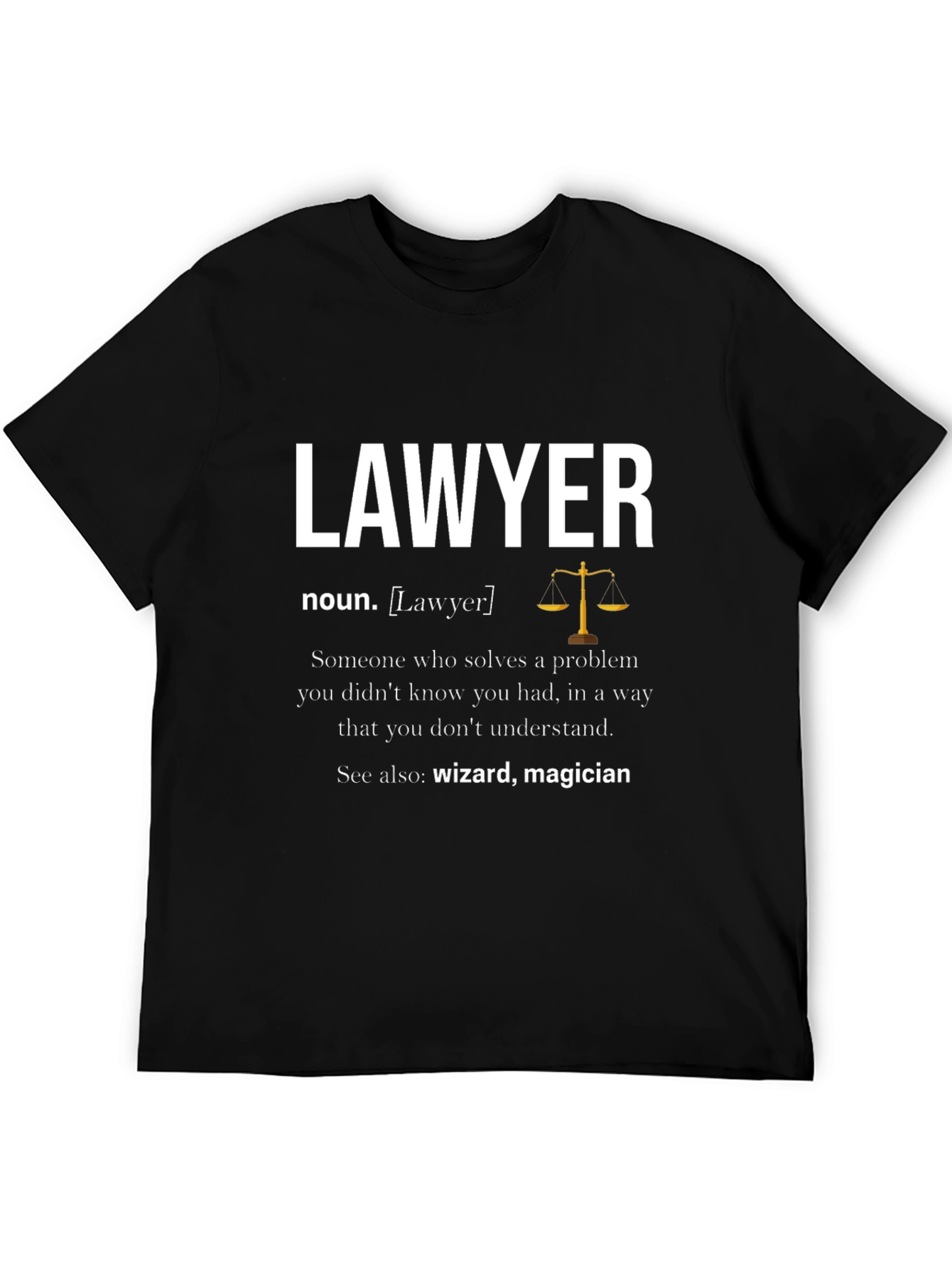 Lawyer Definition T-Shirt - Wizard Magician Attorney
