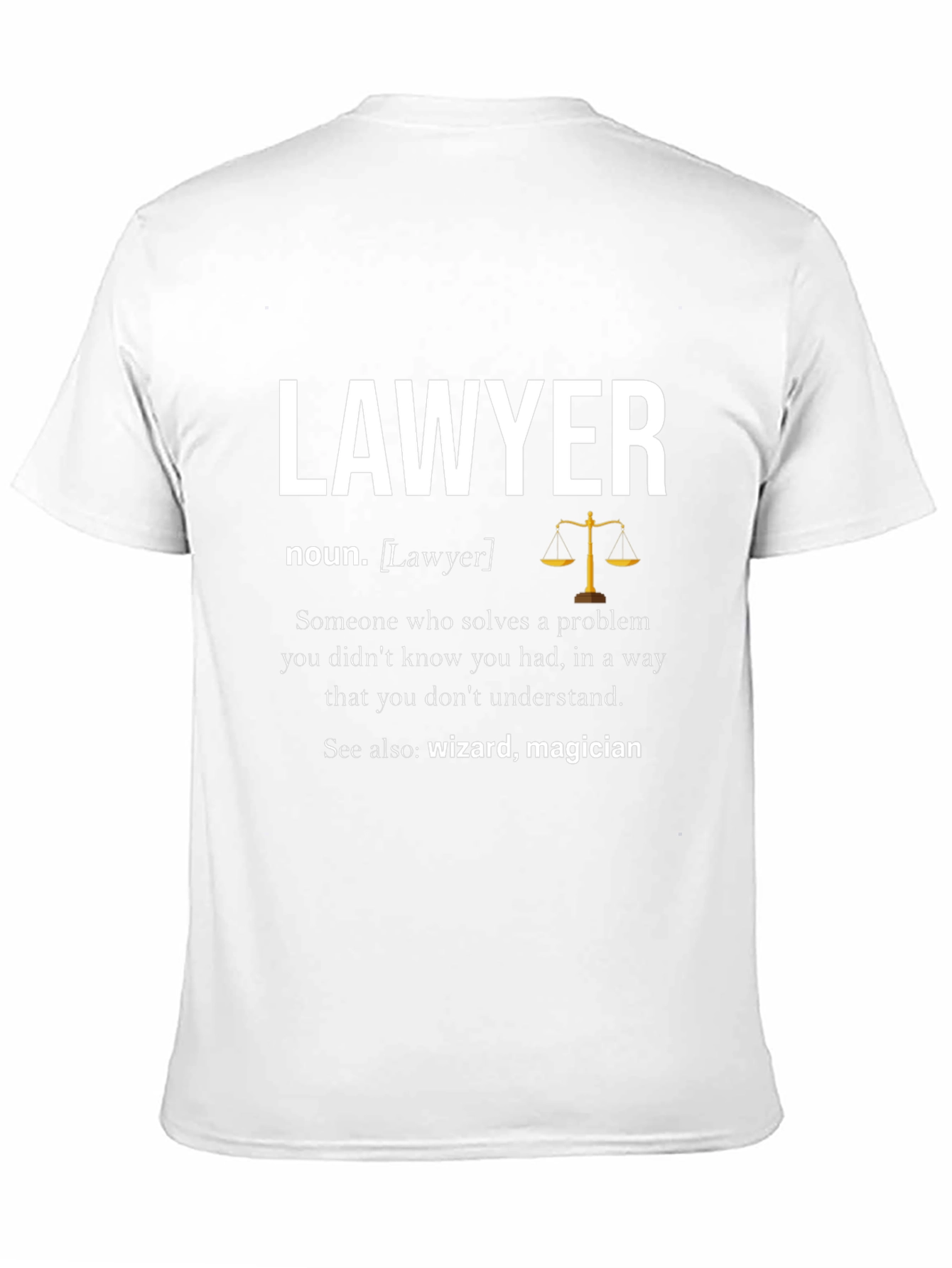 Lawyer Definition T-Shirt - Wizard Magician Attorney