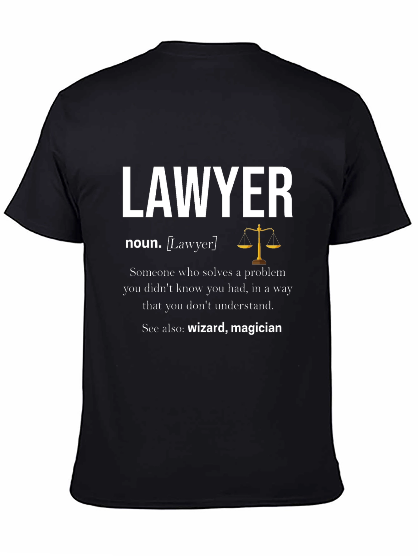 Lawyer Definition T-Shirt - Wizard Magician Attorney