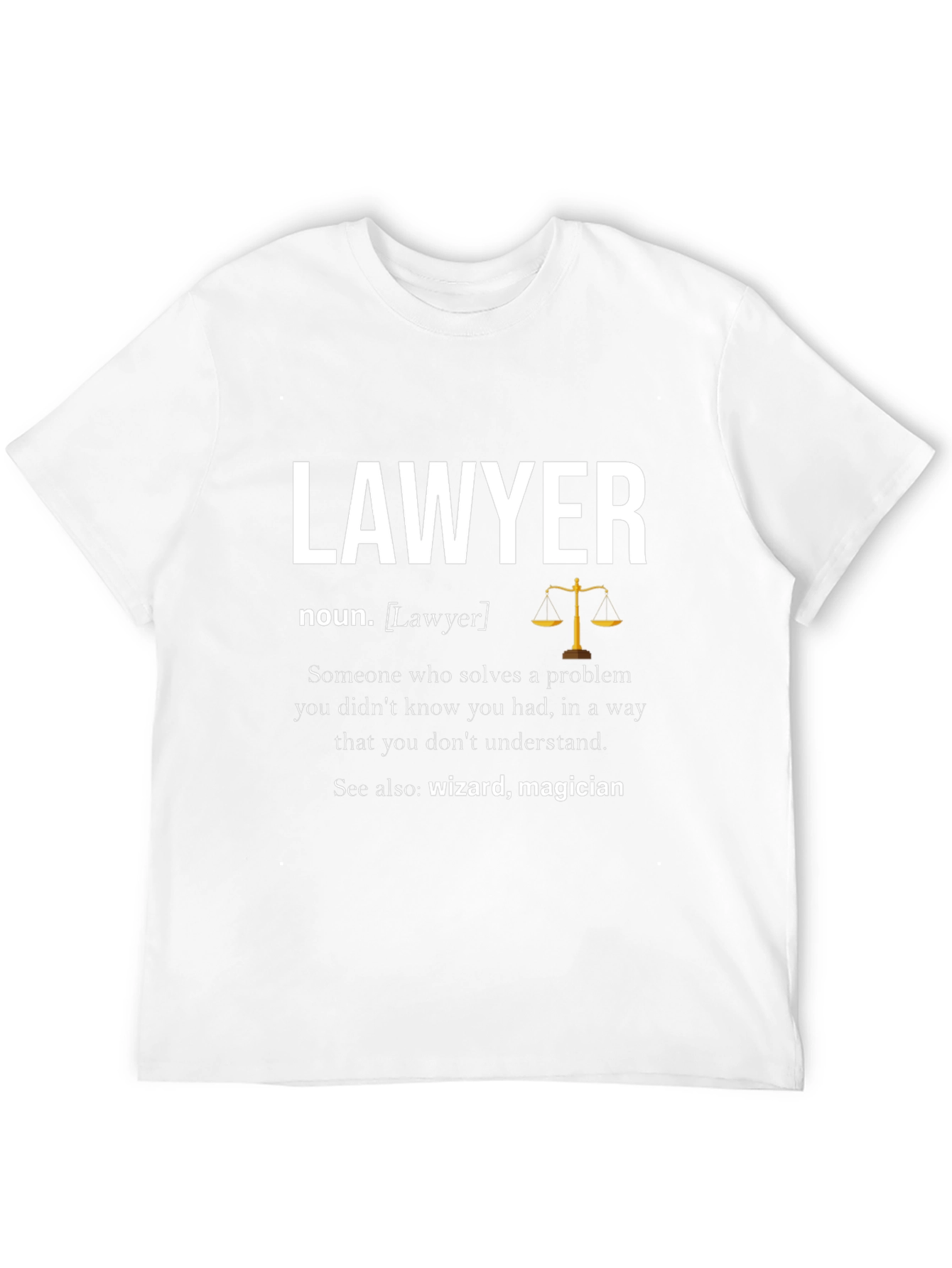Lawyer Definition T-Shirt - Wizard Magician Attorney