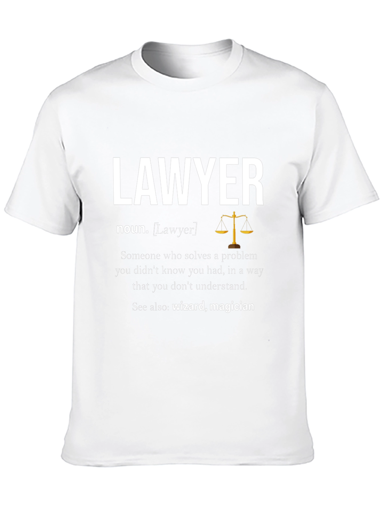 Lawyer Definition T-Shirt - Wizard Magician Attorney