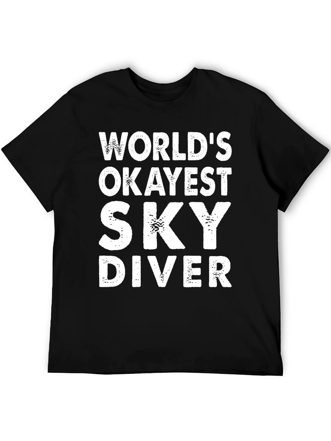 Worlds Okayest Sky Diver - Funny Graphic T-Shirt